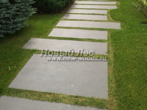 Характеристики и внешний вид садовых дорожек из бетона (плитки)